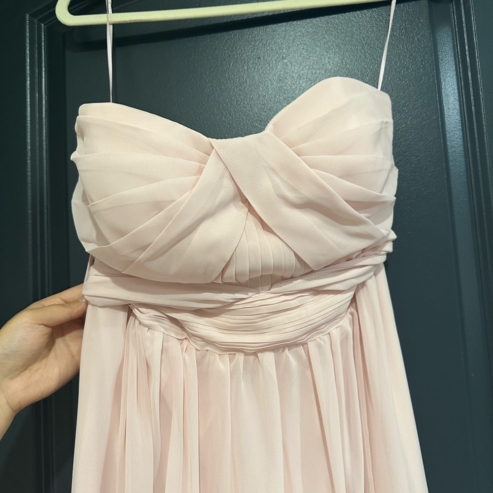 Birdy Grey Chiffon Pale Blush Dress